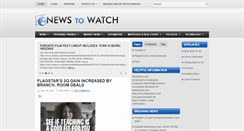 Desktop Screenshot of newstowatch.com